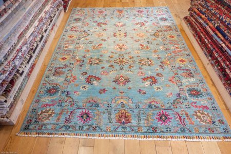 Hand-Knotted Sultanabad Rug From Afghanistan