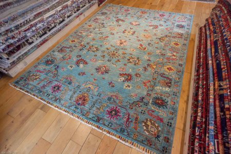 Hand-Knotted Sultanabad Rug From Afghanistan