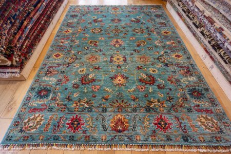 Hand-Knotted Sultanabad Rug From Afghanistan