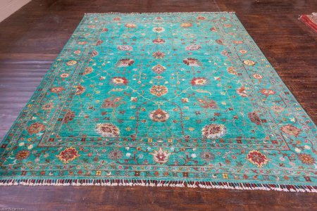 Hand-Knotted Sultanabad Rug From Afghanistan