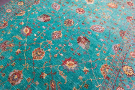 Hand-Knotted Sultanabad Rug From Afghanistan