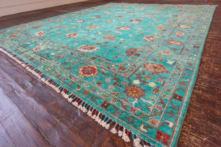Hand-Knotted Sultanabad Rug From Afghanistan