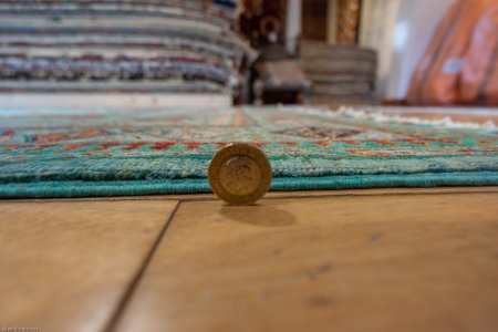 Hand-Knotted Waziri Rug From Afghanistan