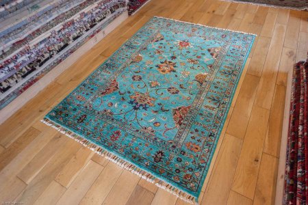 Hand-Knotted Sultanabad Rug From Afghanistan