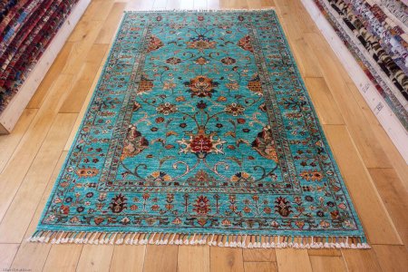 Hand-Knotted Sultanabad Rug From Afghanistan
