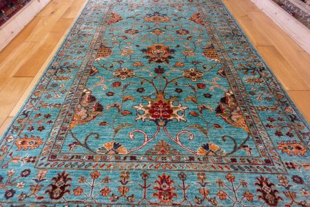 Hand-Knotted Sultanabad Rug From Afghanistan