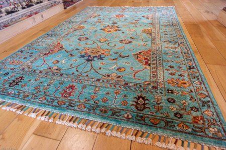 Hand-Knotted Sultanabad Rug From Afghanistan