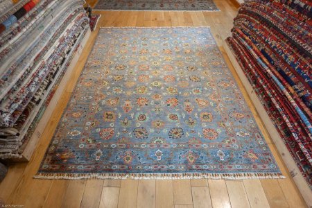 Hand-Knotted Sultanabad Rug From Afghanistan