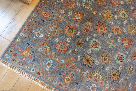 Hand-Knotted Sultanabad Rug From Afghanistan