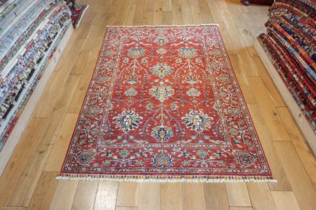 Hand-Knotted Sultanabad Rug From Afghanistan