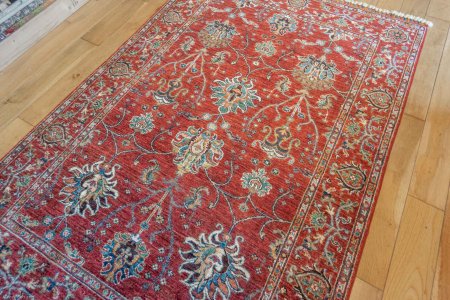 Hand-Knotted Sultanabad Rug From Afghanistan