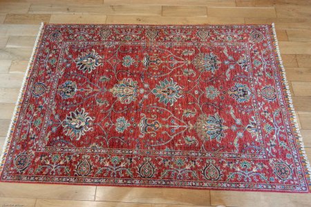 Hand-Knotted Sultanabad Rug From Afghanistan