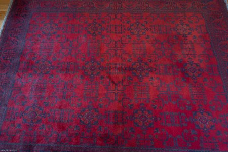 Hand-Knotted Khan Mahomadi Rug From Afghanistan