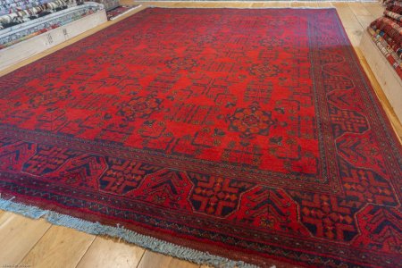 Hand-Knotted Khan Mahomadi Rug From Afghanistan