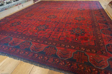 Hand-Knotted Khan Mahomadi Rug From Afghanistan