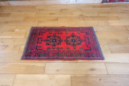 Hand-Knotted Khan Mahomadi Rug From Afghanistan