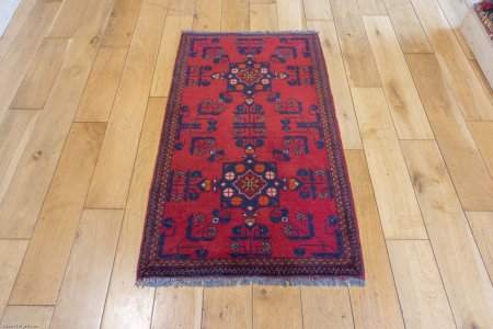 Hand-Knotted Khan Mahomadi Rug From Afghanistan