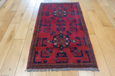 Hand-Knotted Khan Mahomadi Rug From Afghanistan