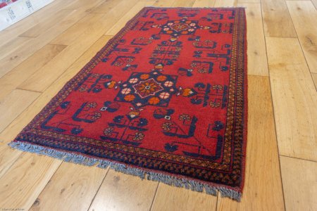 Hand-Knotted Khan Mahomadi Rug From Afghanistan