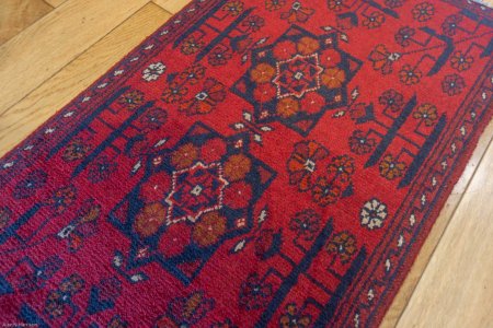 Hand-Knotted Khan Mahomadi Rug From Afghanistan