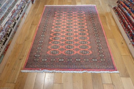 Hand-Knotted Bokhara Rug From Pakistan