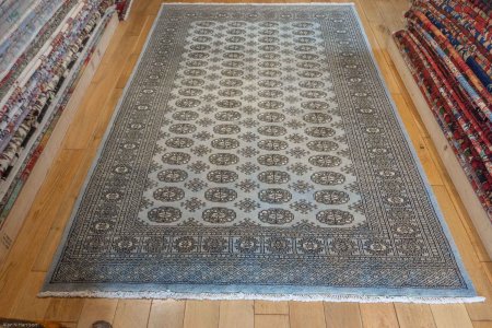 Hand-Knotted Bokhara Rug From Pakistan