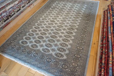 Hand-Knotted Bokhara Rug From Pakistan