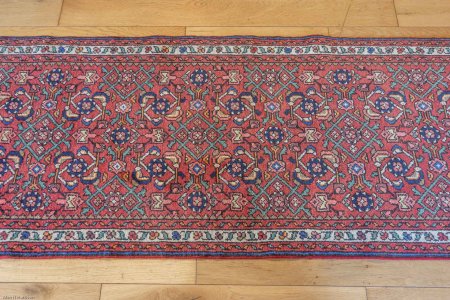 Hand-Knotted Hosseinabad Runner From Iran (Persian)