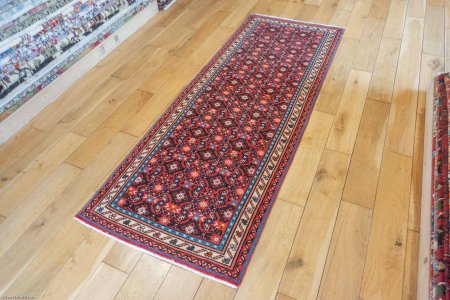 Hand-Knotted Hosseinabad Runner From Iran (Persian)