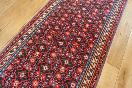 Hand-Knotted Hosseinabad Runner From Iran (Persian)