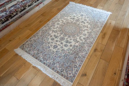 Hand-Knotted Nain Rug From Iran (Persian)