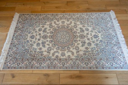 Hand-Knotted Nain Rug From Iran (Persian)