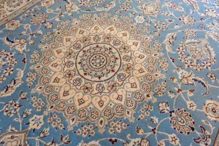Hand-Knotted Nain Rug From Iran (Persian)