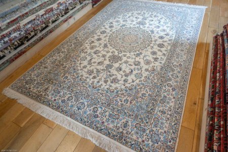 Hand-Knotted Nain Rug From Iran (Persian)