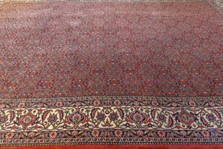 Hand-Knotted Fine Bidjar Rug From Iran (Persian)