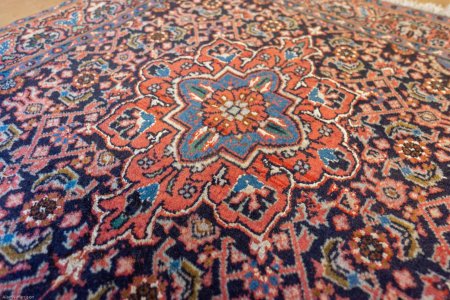 Hand-Knotted Fine Bidjar Rug From Iran (Persian)