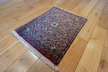 Hand-Knotted Fine Bidjar Rug From Iran (Persian)