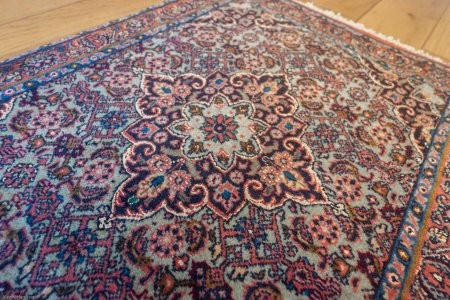 Hand-Knotted Fine Bidjar Rug From Iran (Persian)