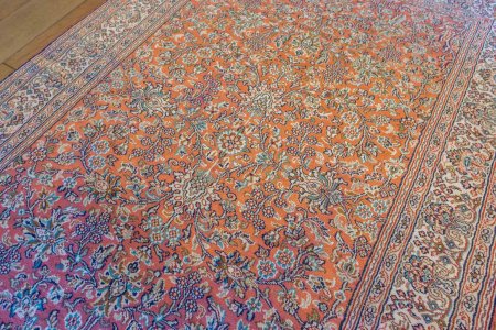 Hand-Knotted Kashmir Rug From India