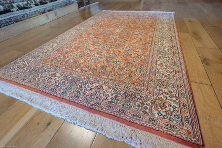 Hand-Knotted Kashmir Rug From India