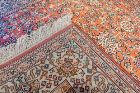 Hand-Knotted Kashmir Rug From India