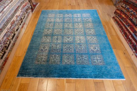 Hand-Knotted Afghan Bahtiar  Rug From Afghanistan