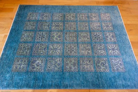 Hand-Knotted Afghan Bahtiar  Rug From Afghanistan