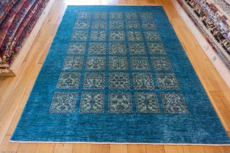 Hand-Knotted Afghan Bahtiar  Rug From Afghanistan