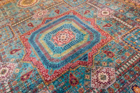 Hand-Knotted Fine Mamluk Rug From Afghanistan