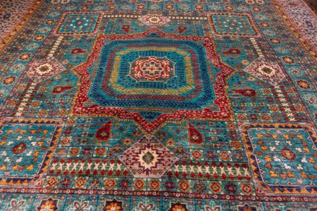 Hand-Knotted Fine Mamluk Rug From Afghanistan