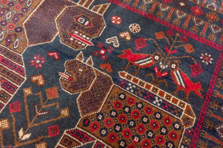 Hand-Knotted Beluch Rug From Afghanistan
