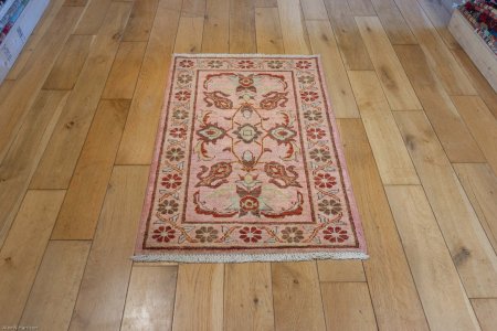 Hand-Knotted Chubi Rug From Afghanistan