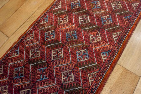 Hand-Knotted Chubi Rug From Afghanistan