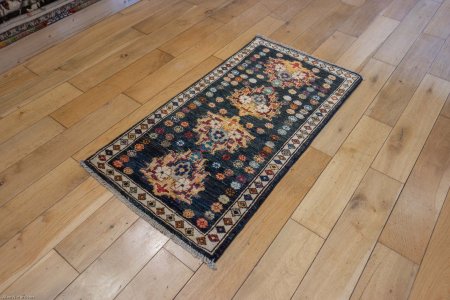Hand-Knotted Chubi Rug From Afghanistan